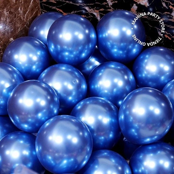 Producto - Globos de látex  Cromados azules