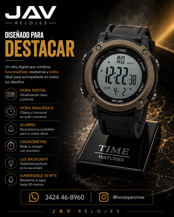 Producto - Reloj Digital Time  - Hombre Deportivo Digital Sumerg