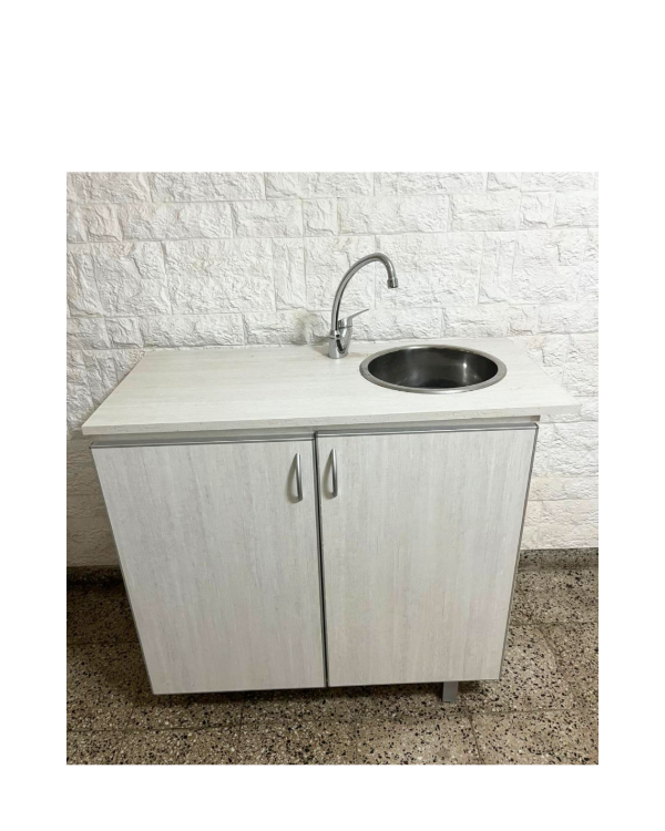 Producto - Mueble de Melamina con bacha y grifería FV / Poco uso Ideal consultorio 90x98x48