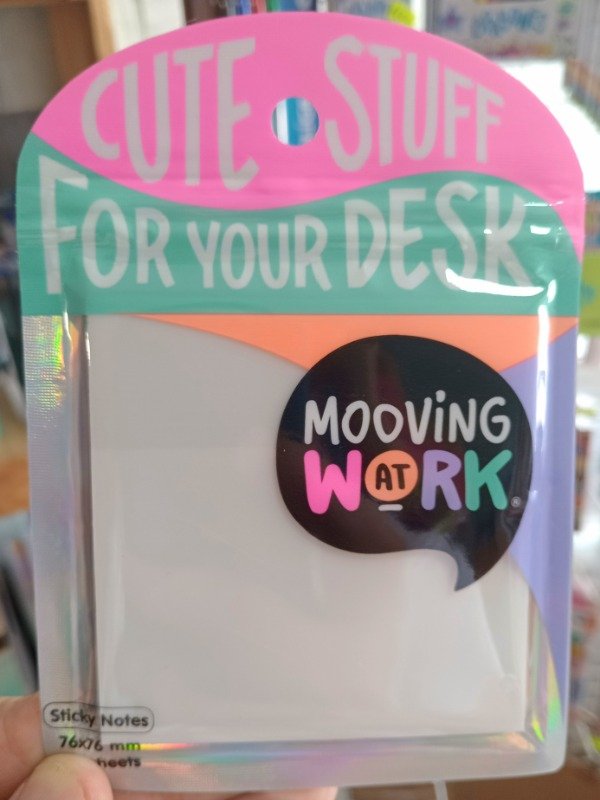 Producto - Notas Adhesivas Transparentes x50 - Mooving 76 x 76 mm 50