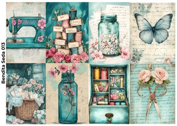 Producto - Bendita Seda 014 Costura 2 (Decoupage)