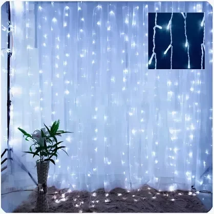 Producto - Cortina de luces blanca 2m x 1.50m