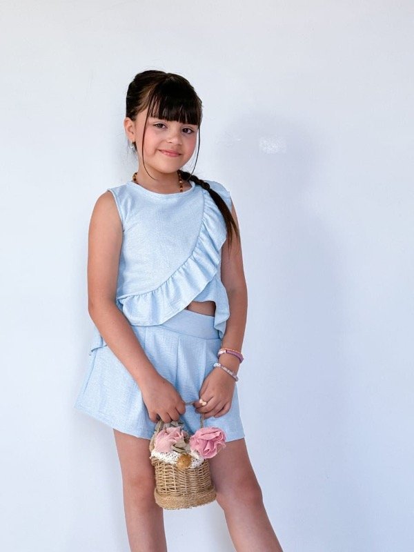 Producto - CONJUNTO CEY BRILLO (BLUSA + SHORT)