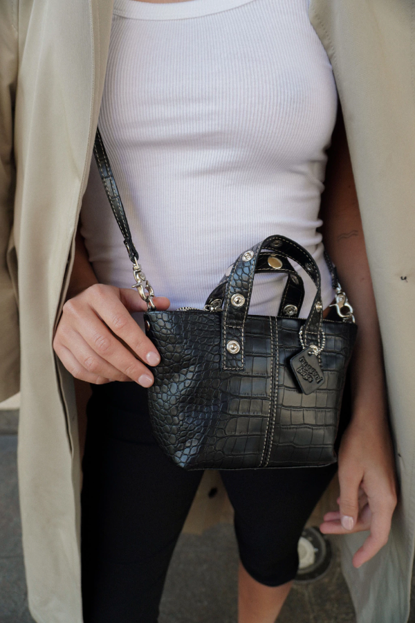 Producto - Bandolera Mini Crocco Negro