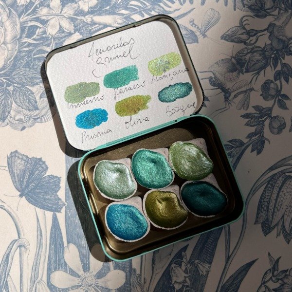Producto - Paleta 6 metalizados verdes