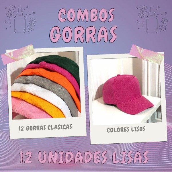 Producto - combo gorras clasicas