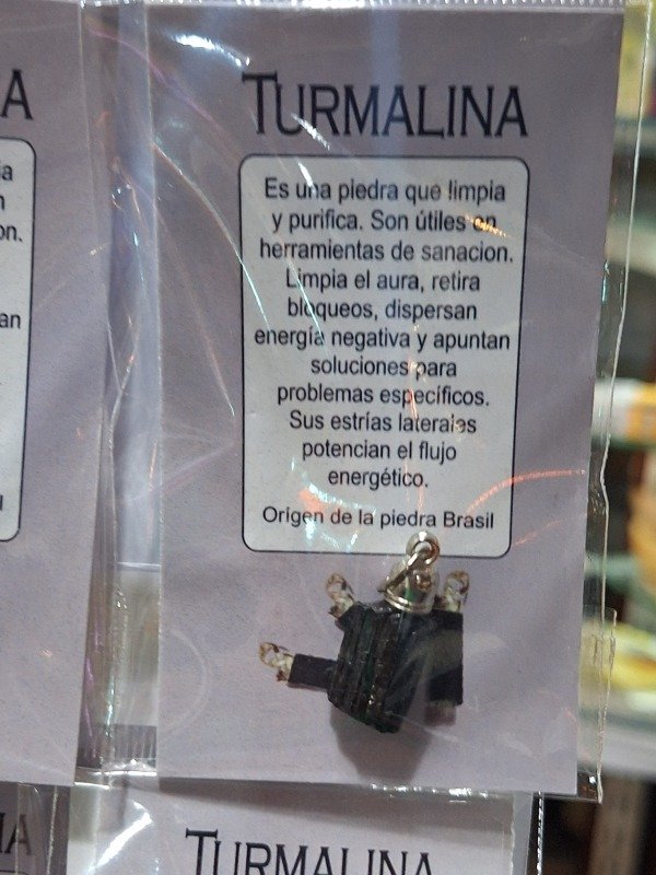 Producto - Dije Turmalina Negra  3cm - 2