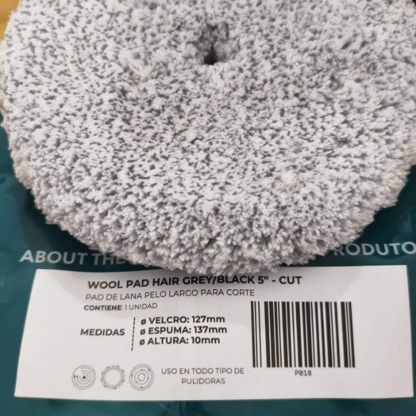Producto - Pad Cordero Pelo Largo Gris/negro 5  P/corte Pro Tools P018