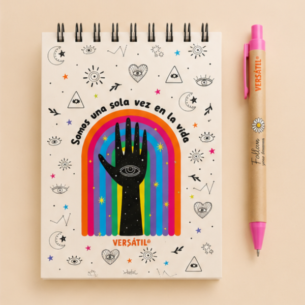 Producto - Libreta Mini Somos Una Sola Vez en la Vida y Lapicera
