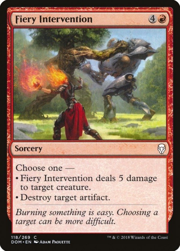 Producto - Fiery Intervention  Dominaria