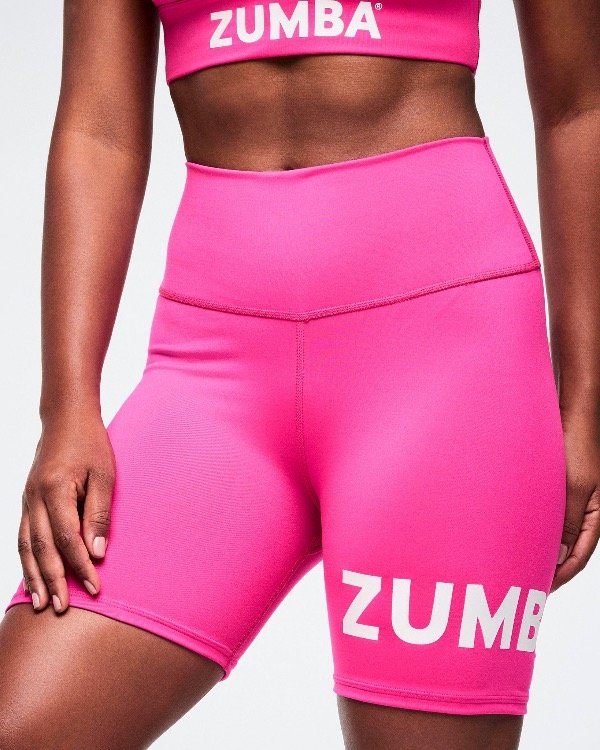 Producto - Color Spree High Waisted Biker Shorts - Pink