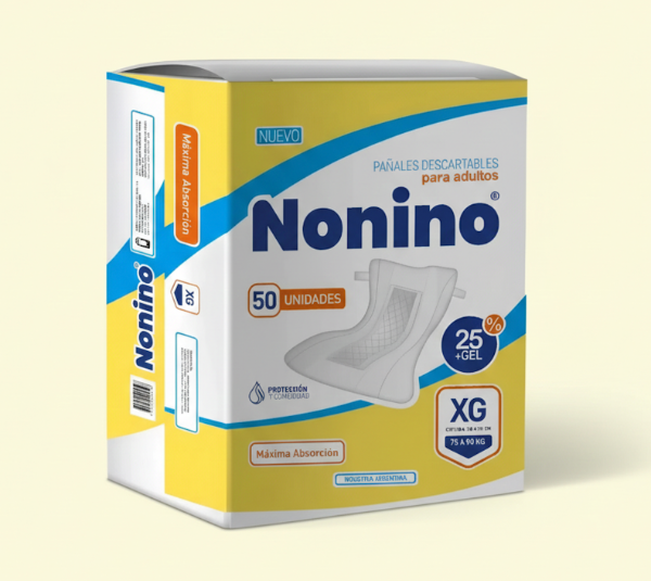 Producto - Nonino pañales descartables EXTRA GRANDE x50 unidades