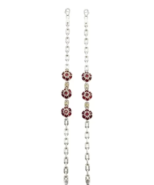 Producto - Pulsera frutilla en plata 925 con duble