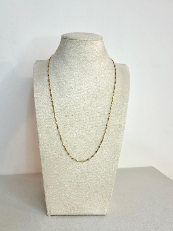 Producto - cadena cubitos acero dorado