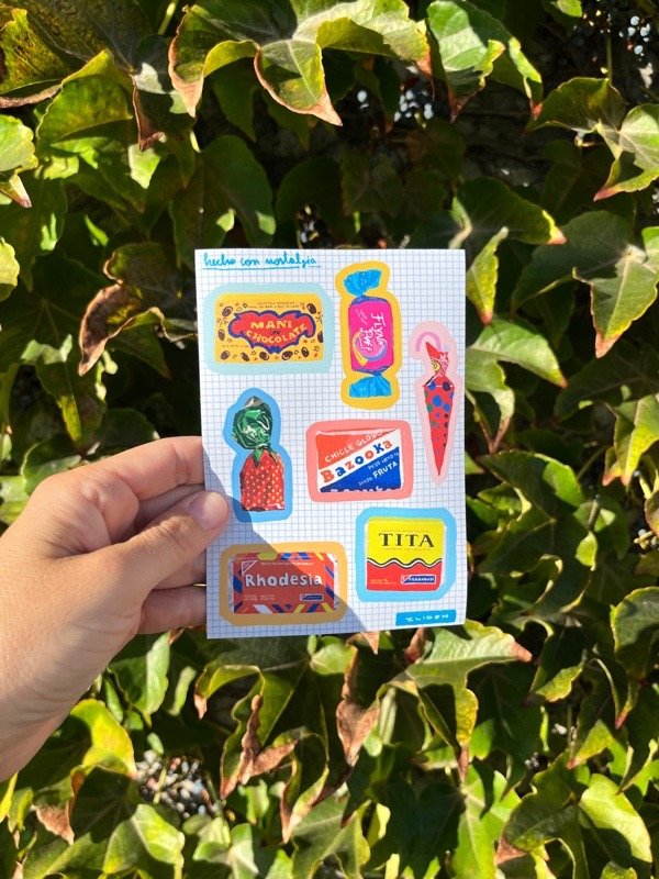 Producto - Plancha Stickers Golosinas