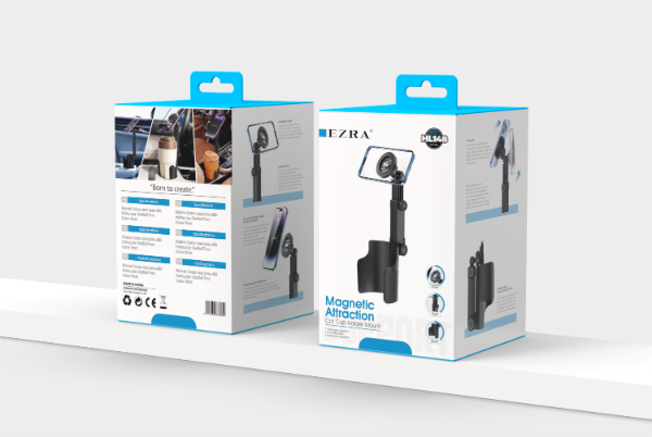 Producto - Soporte Para Celular Magnético Para Auto Portavasos Con Organizador HL148. - 2
