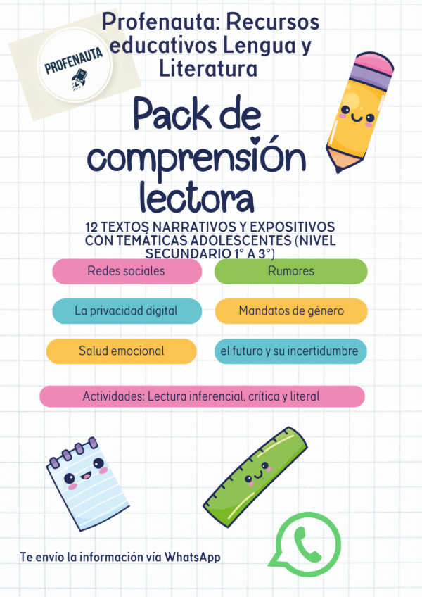 Producto - pack de compresión lectora Nivel Secundario