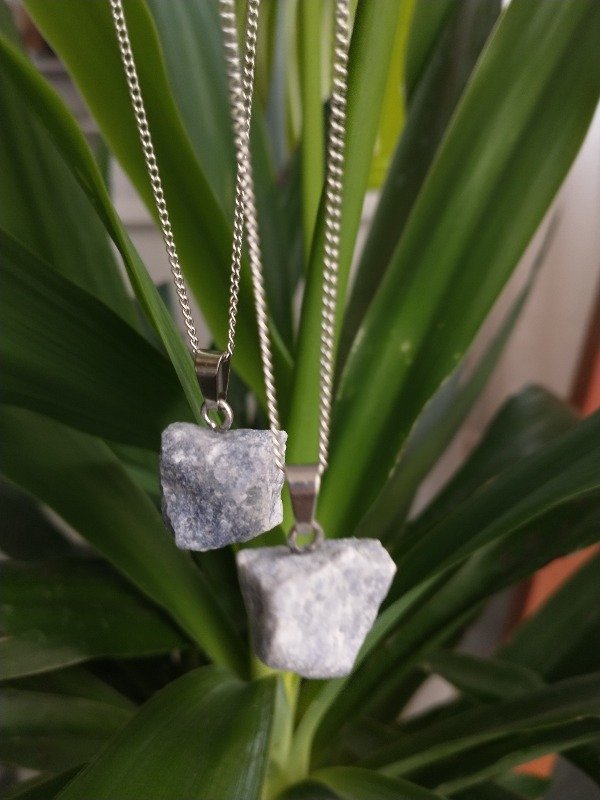 Producto - Collar Cuarzo Azul en bruto
