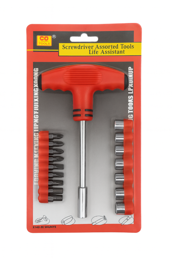Producto - Kit Juego de Puntas, Destornilladores y Tubos Llaves T 21 Piezas  Herramientas