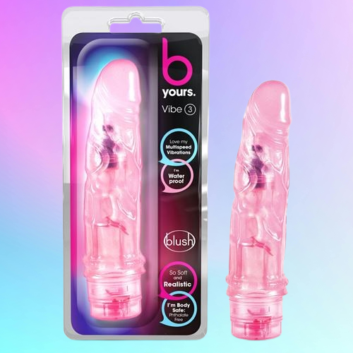 Producto - B Yours Vibe Pink Dildo vibrador realista de 7.25 cm pulgadas Cod A26-36