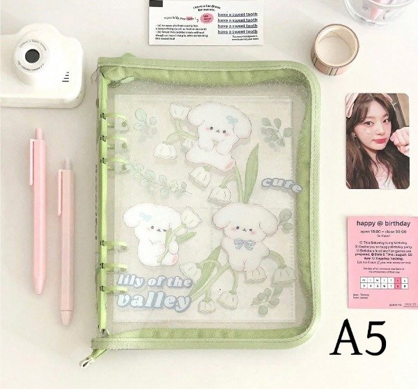 Producto - Binder a5 Perritos Verde