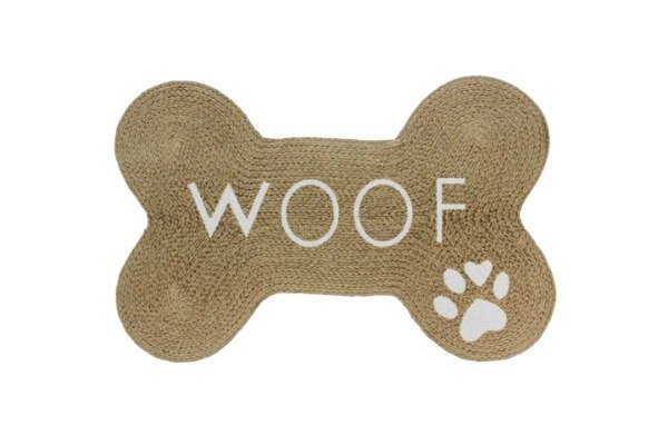 Producto - Felpudo pet tejido 40x60 forma de hueso