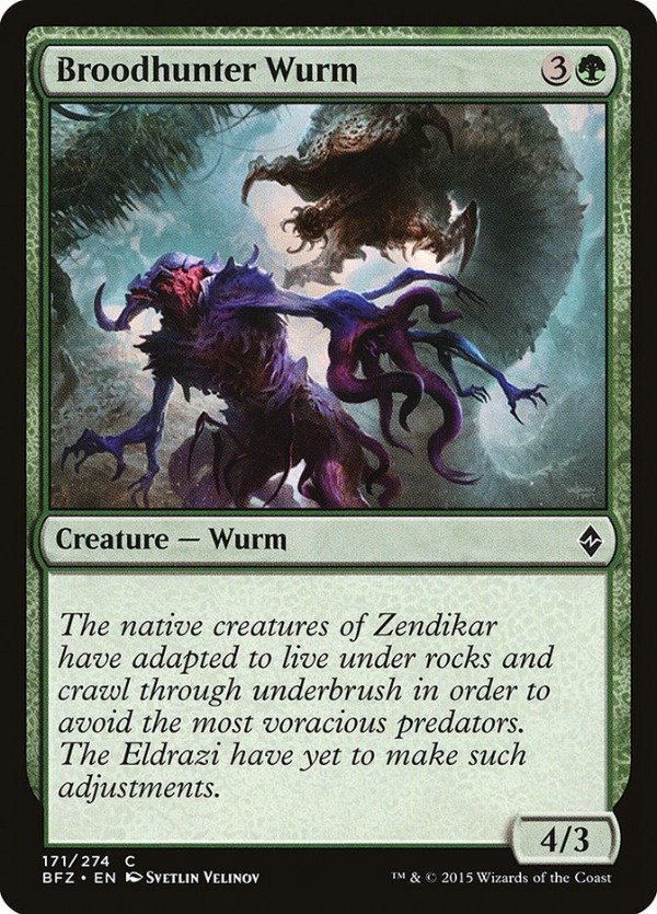 Producto - Broodhunter Wurm  Battle for Zendikar