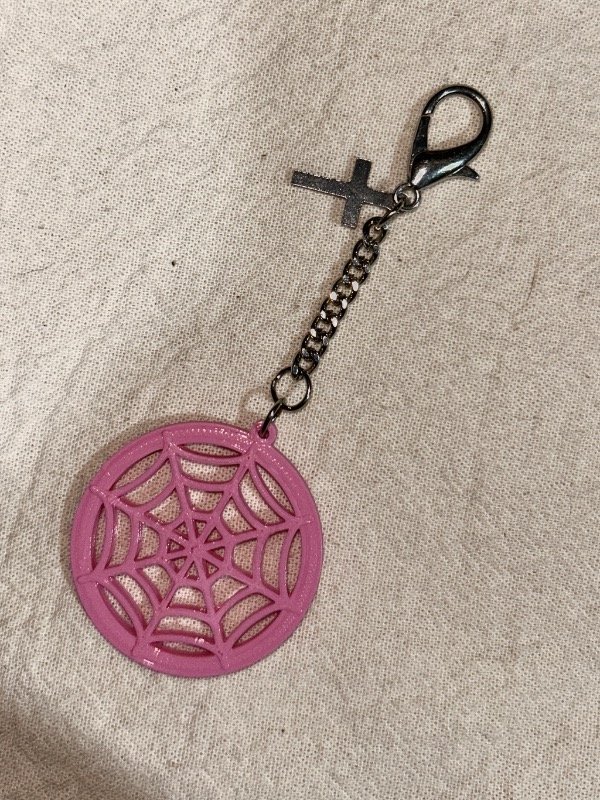 Producto - Colgante Telaraña Rosa