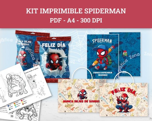 Producto - Kit Spiderman - Día del Niño