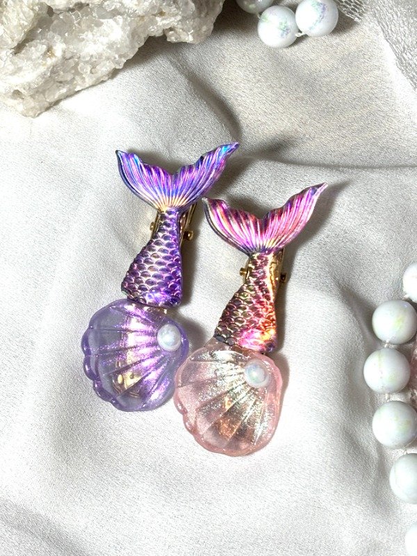 Producto - Par de hebillas Fantasía Sirenita Glam
