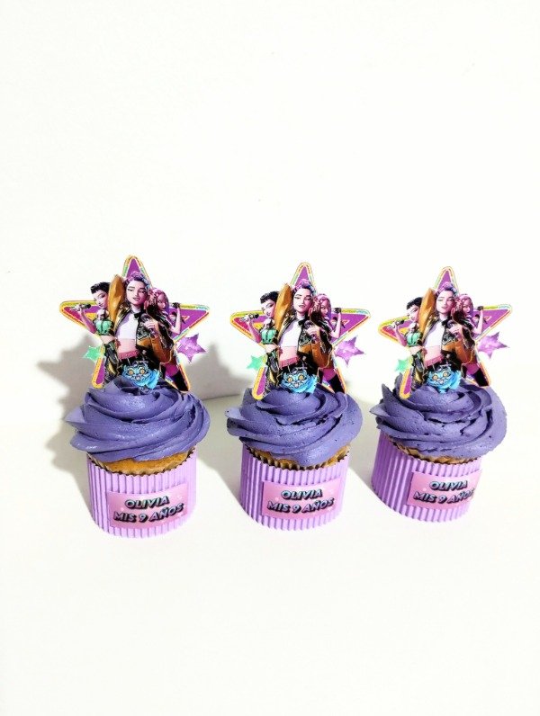Producto - Cupcakes guerreras kpop personalizado x 12 un