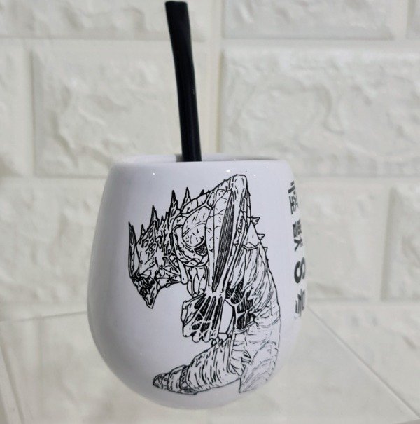 Producto - Mate ovo Kaiju nro 8 blanco