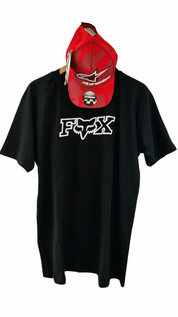 Producto - COMBO REMERA FOX MIX BACK + CAP ALPINESTARS