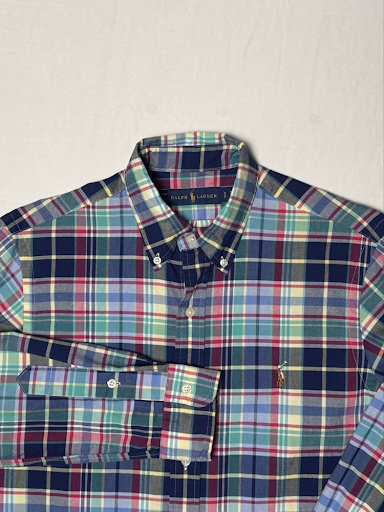 Producto - Camisa Polo Ralph Lauren Oxford Cuadrile T. S - 1