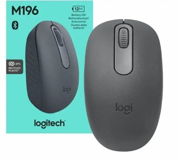 Producto - Mouse inalambrico Bluetooth Logitech  M196 Gris