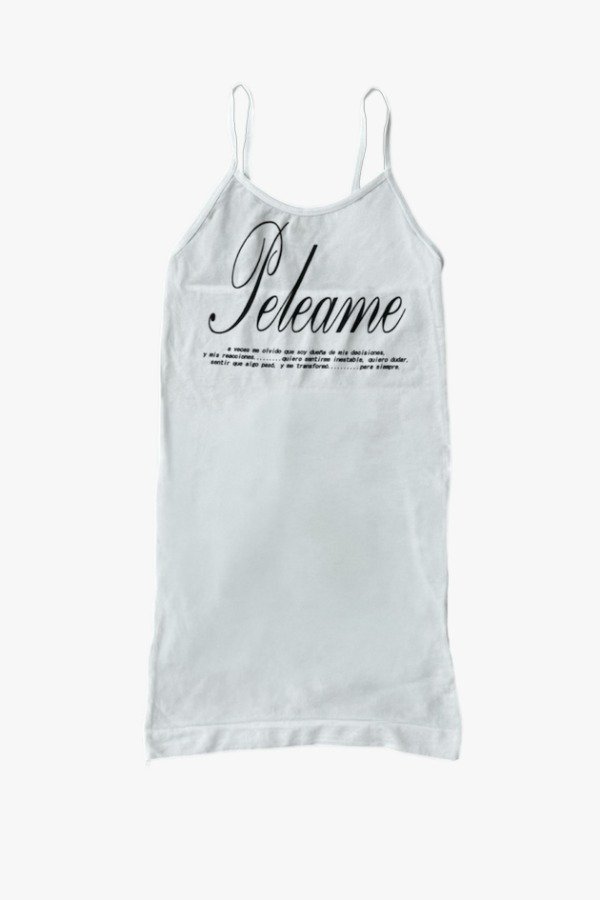 Producto - Top "Peleame" BLANCO (PRE-ORDER)