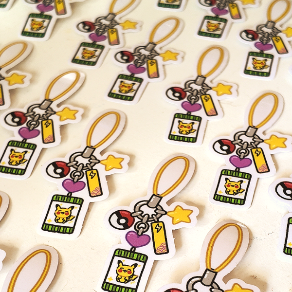 Producto - Sticker vinilo transparente - Pika charm