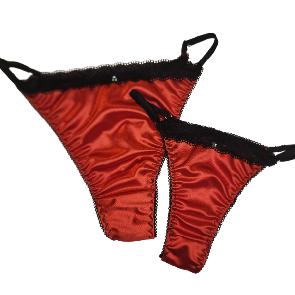 Producto - Colaless regulable satén rojo