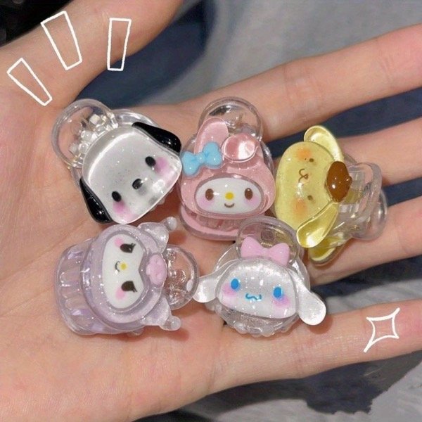 Producto - IMPORTADO Set x5 broches cabello con glitter sanrio