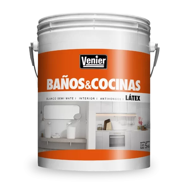 Producto - Pintura Latex Baños y Cocinas Superlavable x 4 lts Blanco