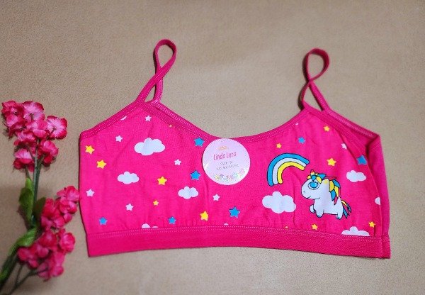 Producto - Corpiño Top Deportivo Juvenil Talle 16 fucsia