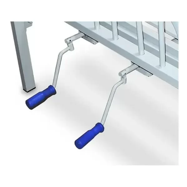 Producto - Cama Ortopédica Hospitalaria Manual Con Par De Barandas - 1