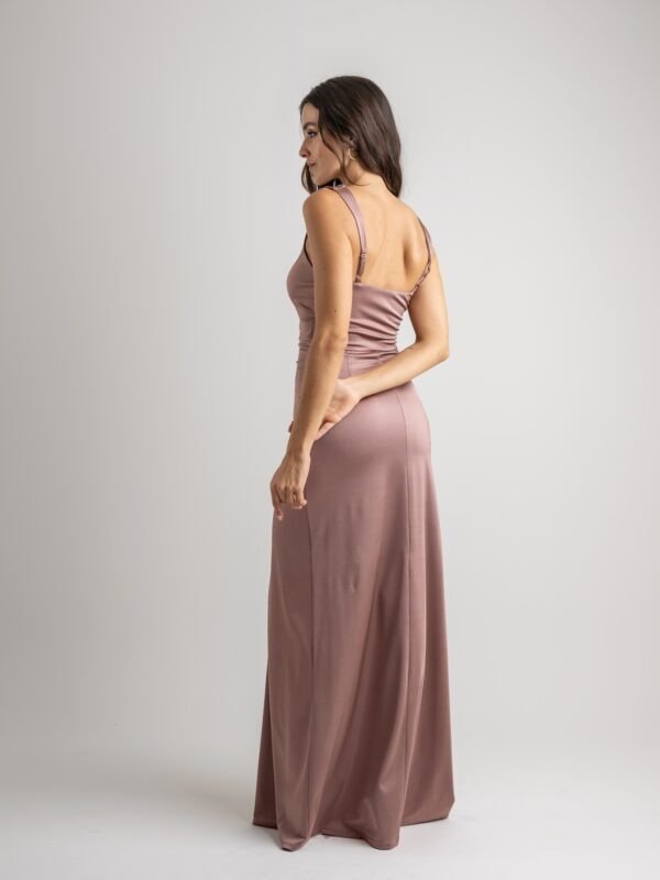 Producto - Vestido Largo al cuerpo Rosa Palo - 4