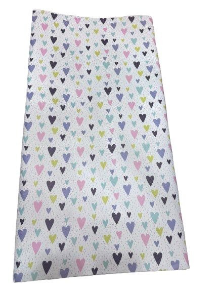 Producto - Papel de Regalo estampado Corazones 65 x 95 cm x1