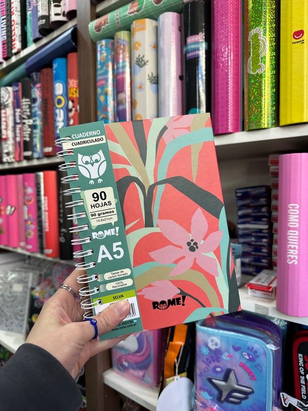 Producto - Cuaderno A5 Selva Cuadriculado