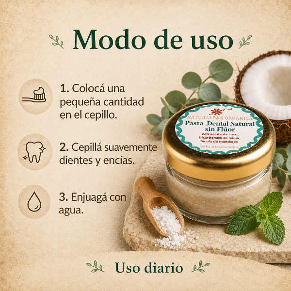 Producto - Pasta Dental Natural Sin Flúor DentalCoco - Naturaleza Orgánica - 3