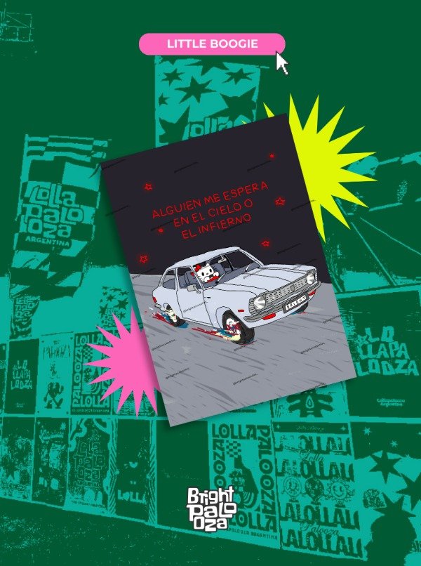 Producto - Poster Kitty Little Boogie - BRIGHTPALOOZA