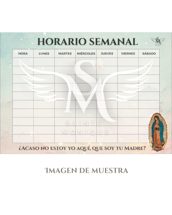 Producto - Horario semanal DIGITAL - Guadalupe