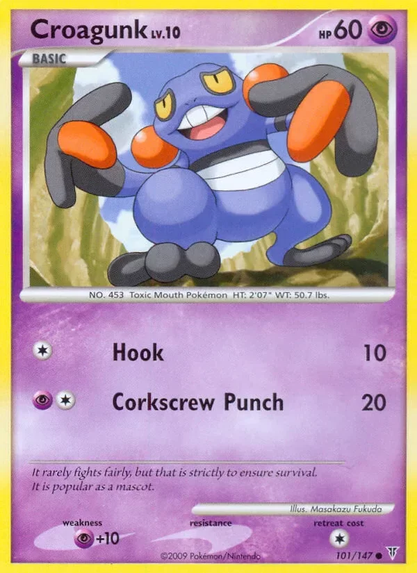 Producto - Croagunk 101/147 Platinum: Supreme Victors