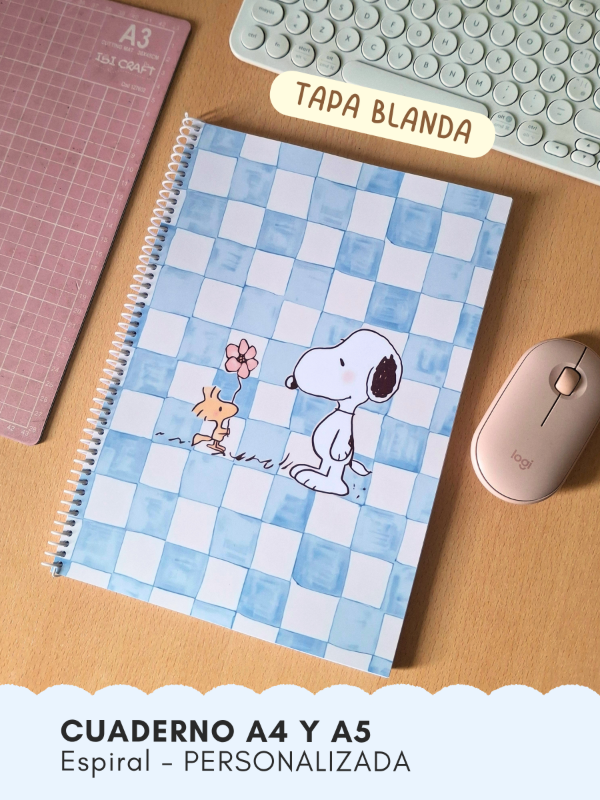 Producto - Cuaderno A4 y A5 - Espiral - PERSONALIZADA